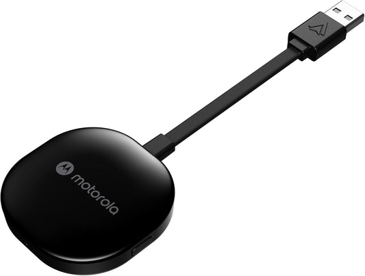 Motorola Sound MA1, El único adaptador inalámbrico para Android Auto en el automóvil autorizado por Google, puente inalámbrico de smartphone a pantalla Accesorios para automóvil, USB tipo A