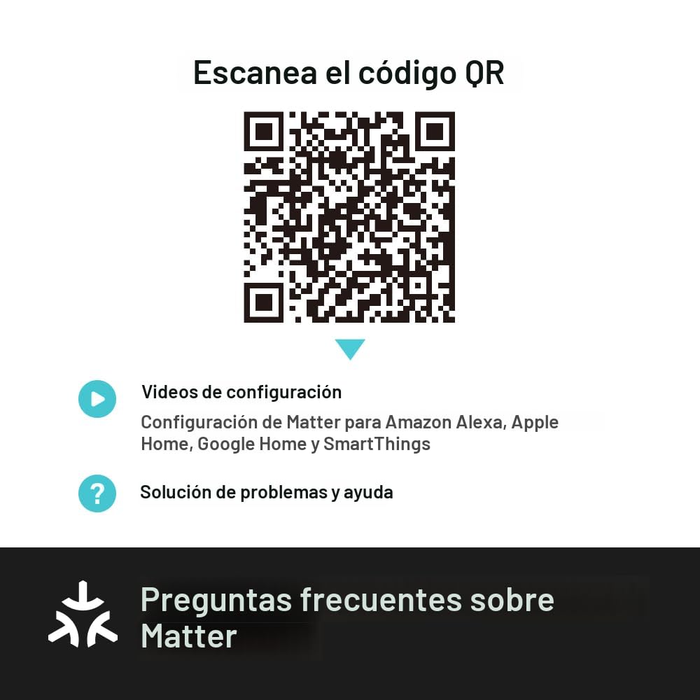 Kasa Smart Enchufe inteligente, compatible con Matter, monitoreo de...