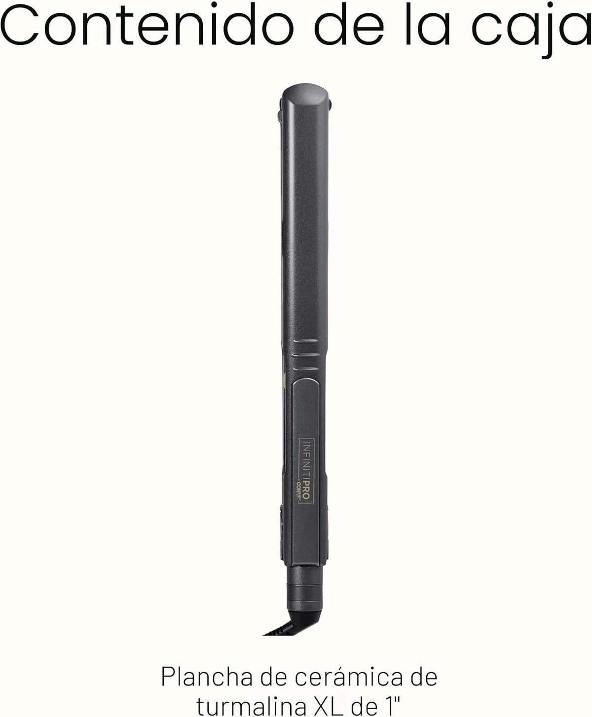 INFINITIPRO BY CONAIR Plancha plana de cerámica turmalina, 1 pulgad...