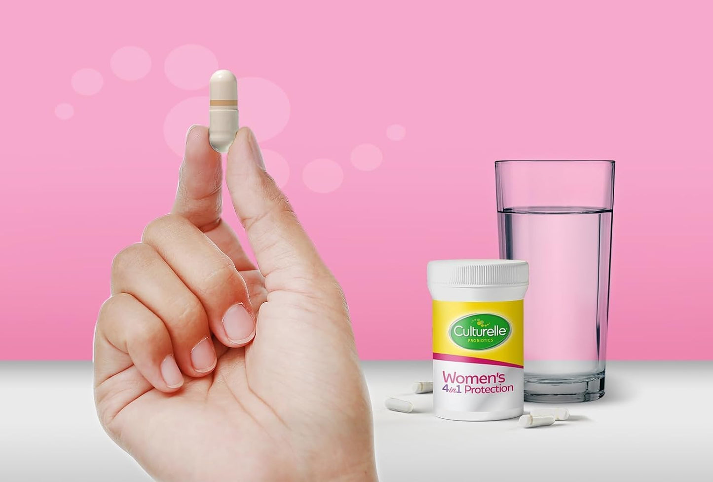 Culturelle Probióticos 4 en 1 para mujeres, suplemento diario probi...