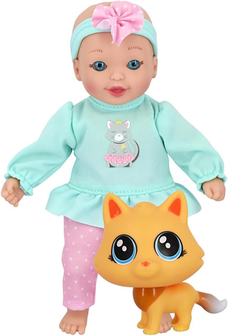 New Adventures LLC Limited Little Sweeties Baby Doll con mascotas