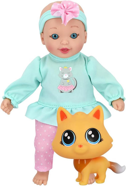 New Adventures LLC Limited Little Sweeties Baby Doll con mascotas