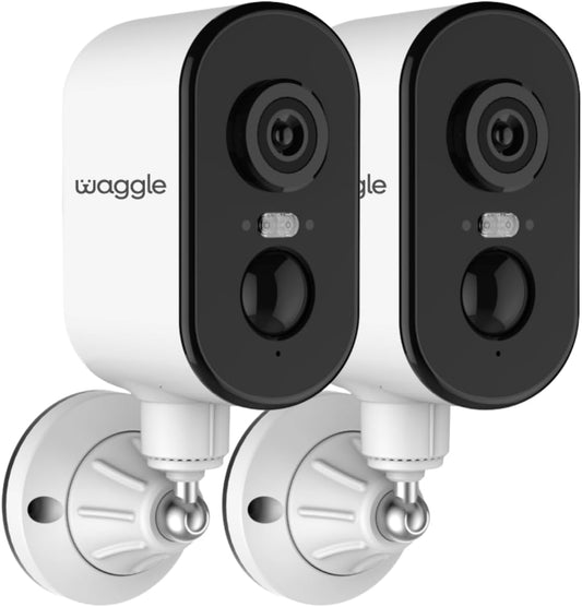 Waggle Paquete de 2 cámaras de seguridad 4G LTE para RV, no necesit...