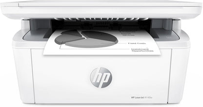 HP Laserjet MFP M140w Impresora inalámbrica en blanco y negro, impresión, escaneo, copia, velocidades rápidas, fácil configuración, impresión móvil, mejor para equipos pequeños