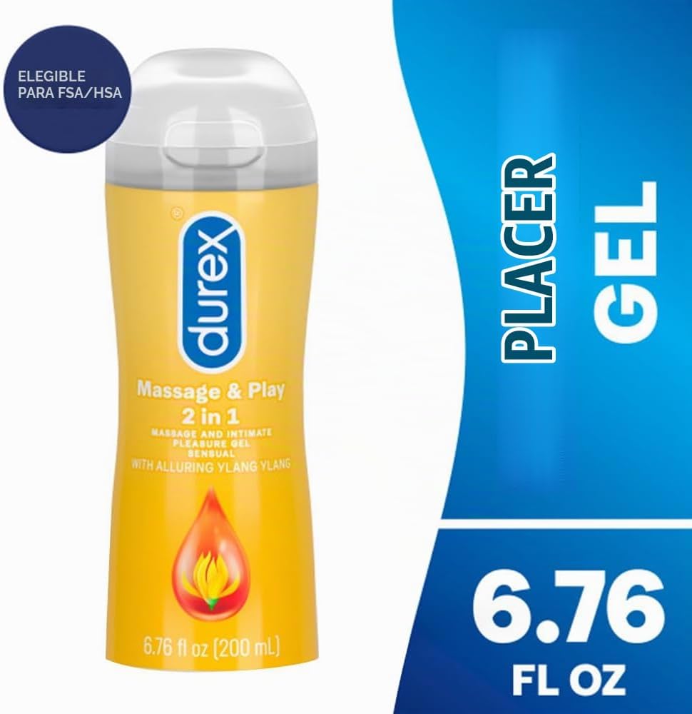 Durex Lubricante a base de agua para sexo, lubricante personal Ylan...