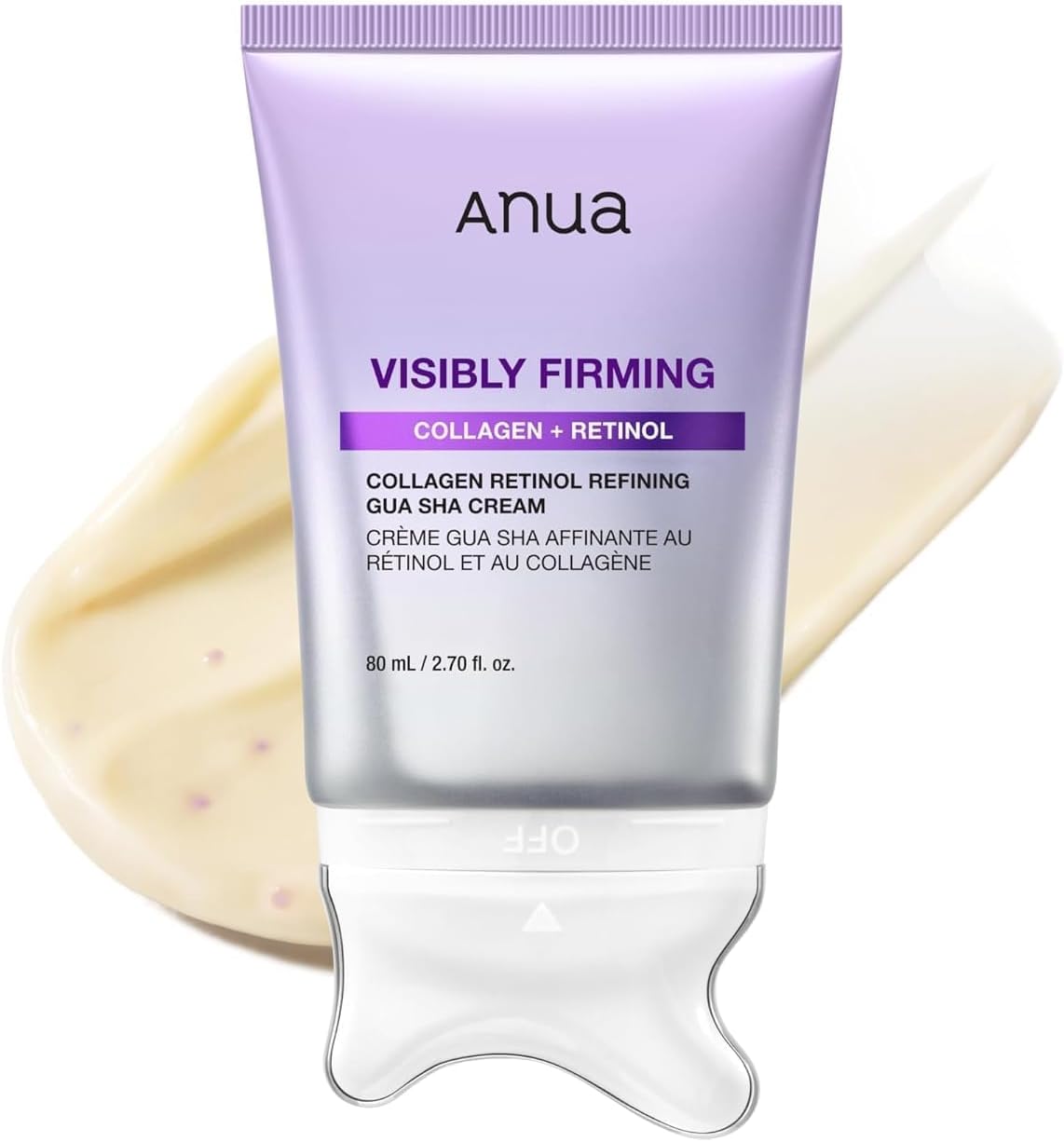 ANUA Crema de colágeno y retinol de gua sha, 2.7 onzas líquidas | C...