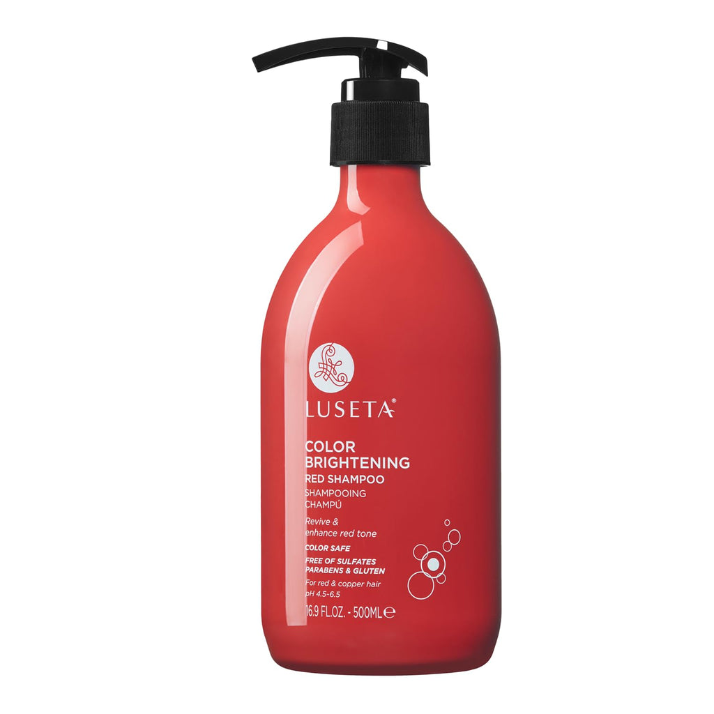 Luseta Champú Iluminador Color Rojo 16.9oz | Champú para cabello ro...