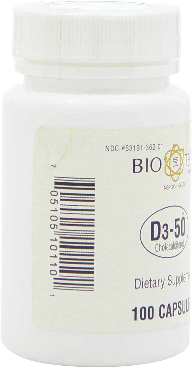Bio-Tech Pharmacal - D3-50 - 100 unidades