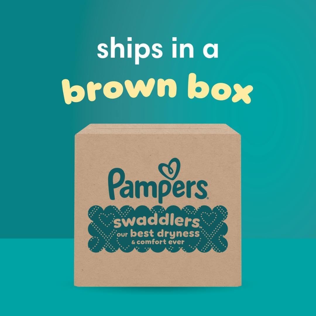 Pañales Pampers Swaddlers, talla 5 (9-17 kg), 132 unidades, absorbe...
