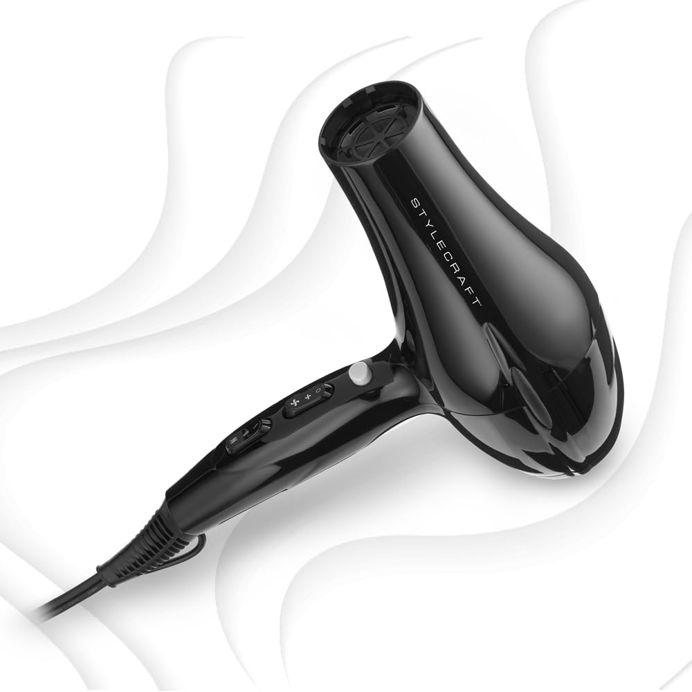 StyleCraft Peewee - Secador de fusión Tri-Plex Tech para cabello se...
