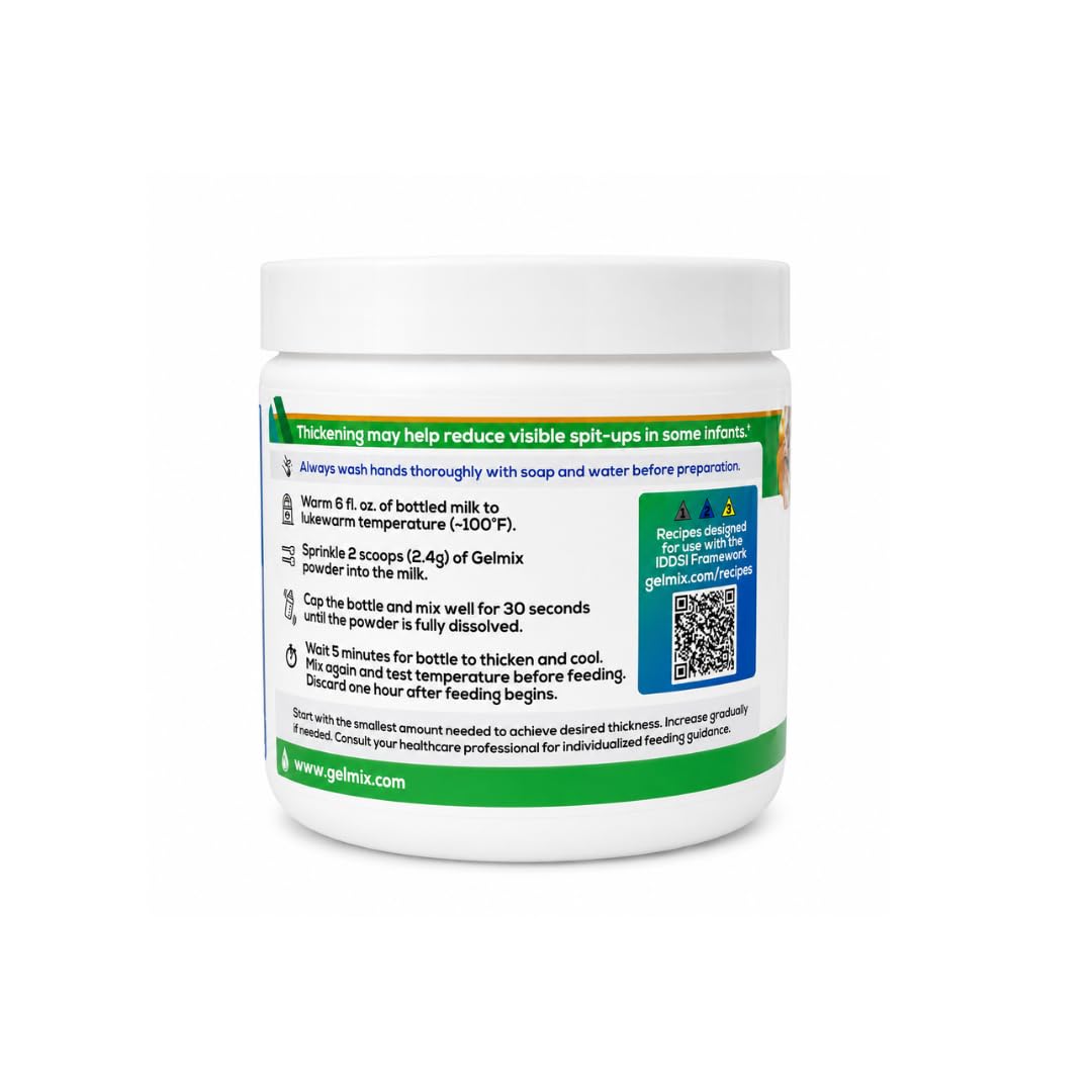 Gelmix Espesante infantil para leche materna y fórmula, tarro de 4....