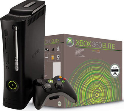 X-box 360 Elite 120gb HDD w/ 2 Controllers and HDMI Cable (Renewed)