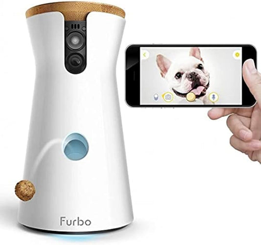 Furbo perro Camera: Treat mantear, HD Wifi Cam, y 2 Vías Audio
