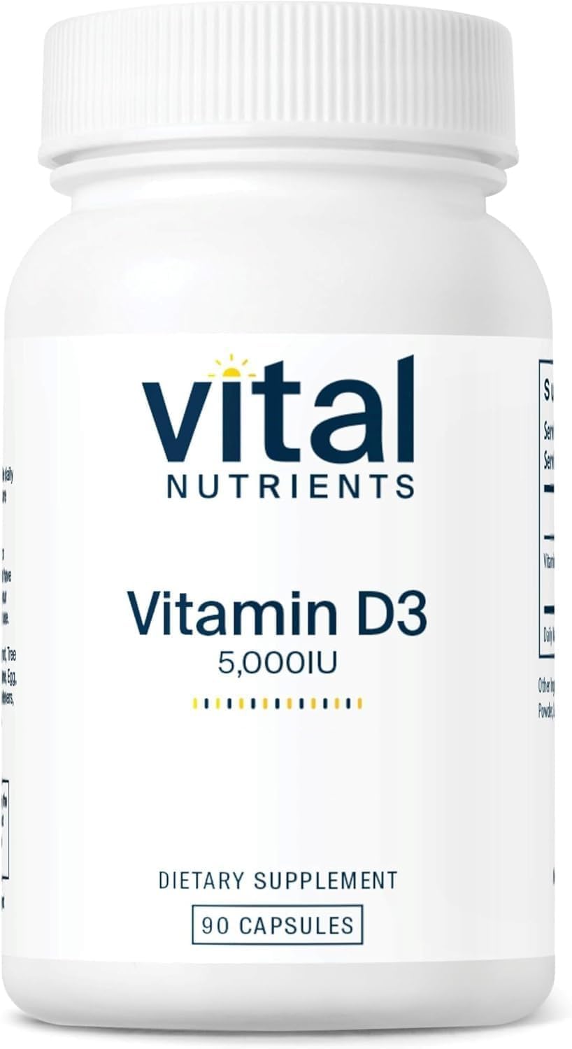 Vital Nutrients Vitamina D3 | 5000 UI | Suplemento de vitamina D pa...