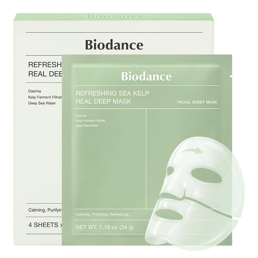BIODANCE Máscara refrescante profunda de algas marinas, mascarilla...