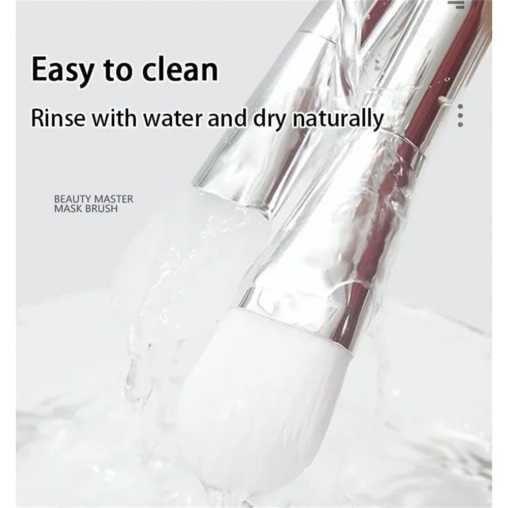 Dual-Use Silicone Facial Mask Brush with Soft Head And Digging Spoo...