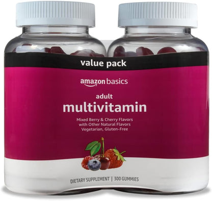 Amazon Basics Gomitas multivitamínicas para adultos, mezcla de baya...