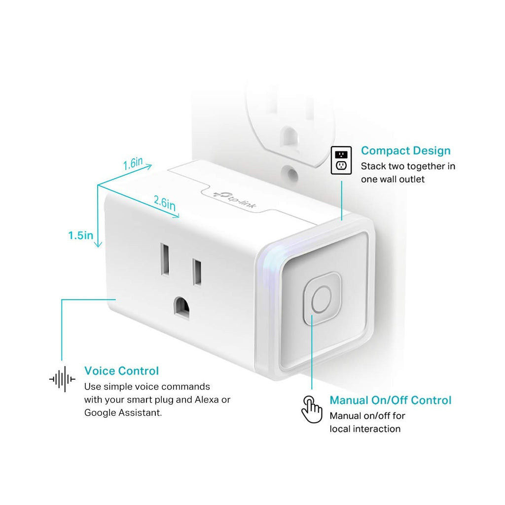 Kasa Smart Plug HS103P2 - Enchufe inteligente wifi para casa inteli...
