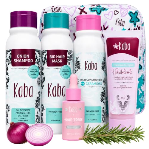 Kit de crecimiento intensivo y reparación del cabello Kaba (5 produ...