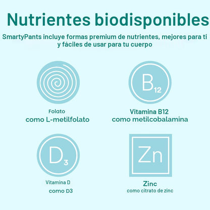 SmartyPants Vitaminas prenatales para mujeres, gomitas multivitamín...