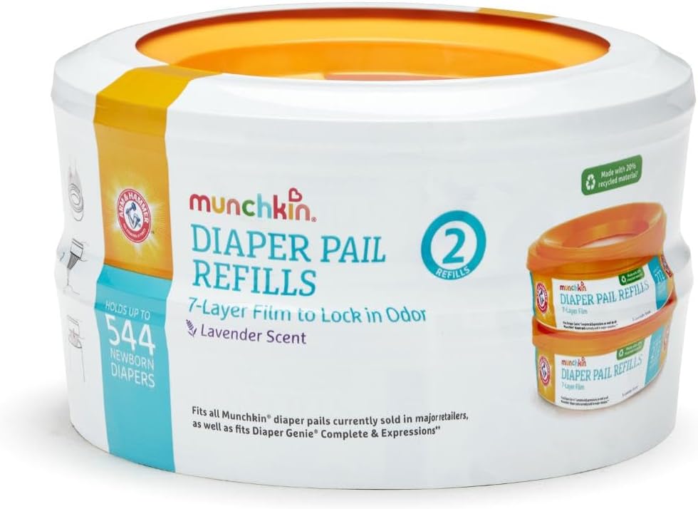 Munchkin® Arm &amp; Hammer - Anillos de repuesto para cubos de paña...