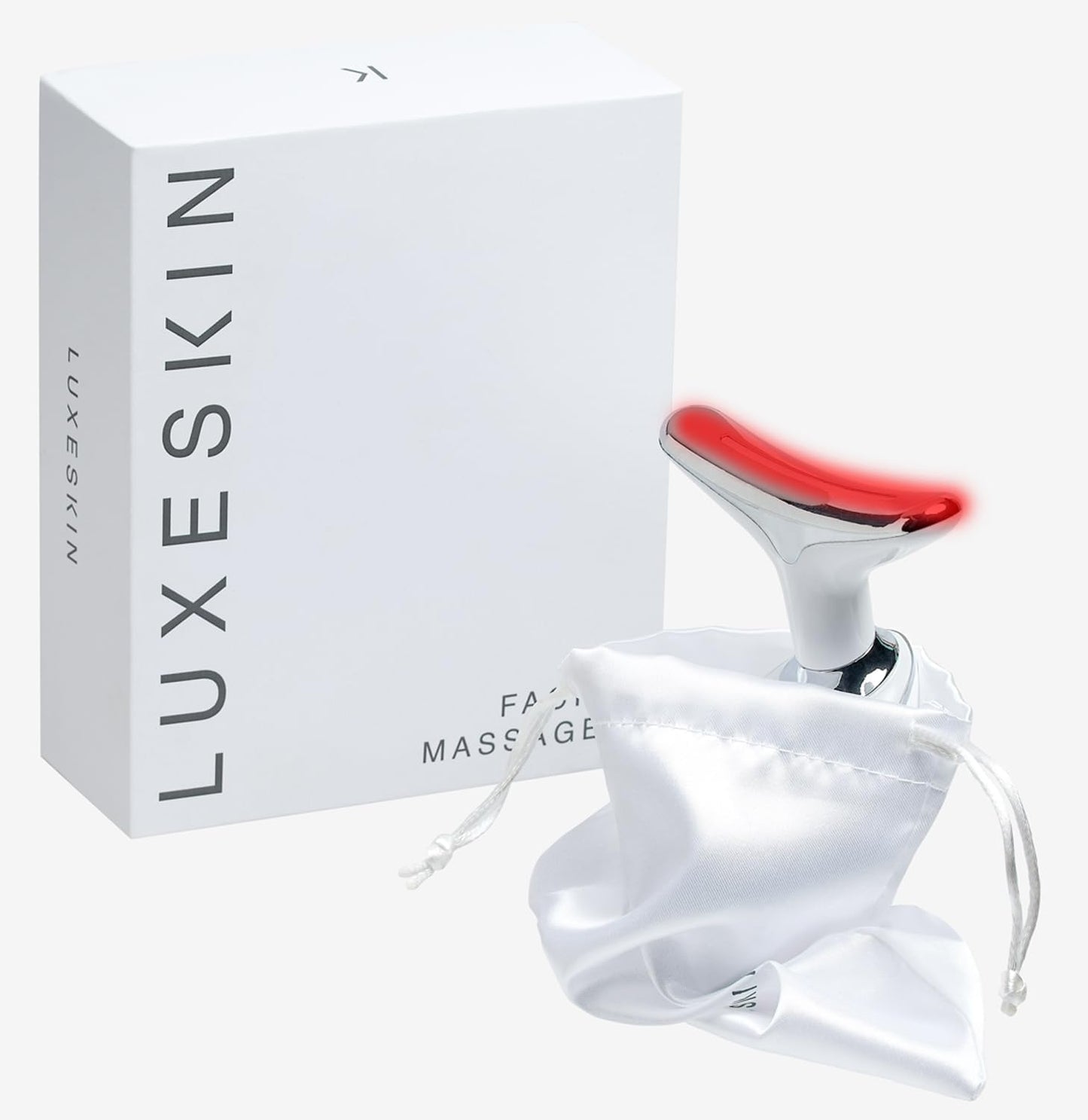 LuxeSkin Masajeador facial de terapia de luz roja LED de 7 colores...