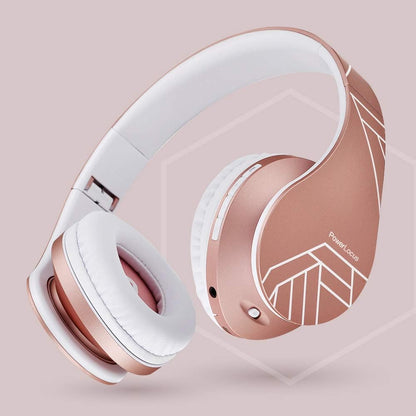 PowerLocus Auriculares Bluetooth sobre la oreja, auriculares inalám...
