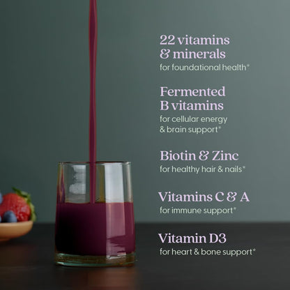 New Chapter Multivitamínico Líquido + Suplemento Mineral para Benef...