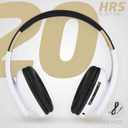 PowerLocus Auriculares Bluetooth sobre la oreja, auriculares inalám...