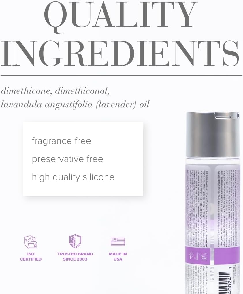 JO Aceite de masaje de silicona lavanda \u2013 Lubricante personal...