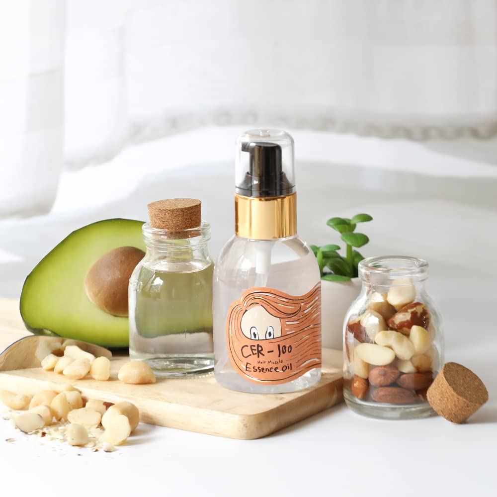 Elizavecca Aceite de esencia para el cabello CER-100 - Tratamiento sin enjuague para el crecimiento del cabello seco - 3.4 fl oz K-Beauty