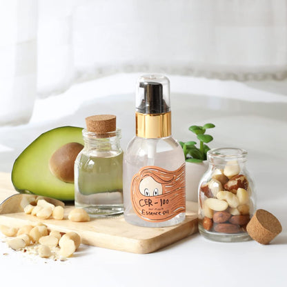 Elizavecca Aceite de esencia para el cabello CER-100 - Tratamiento sin enjuague para el crecimiento del cabello seco - 3.4 fl oz K-Beauty