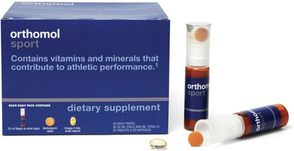 Orthomol Deporte, suministro para 30 días, suplemento nutricional d...