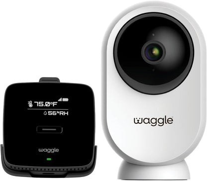Waggle Paquete de monitor de temperatura para perros y cámara para...