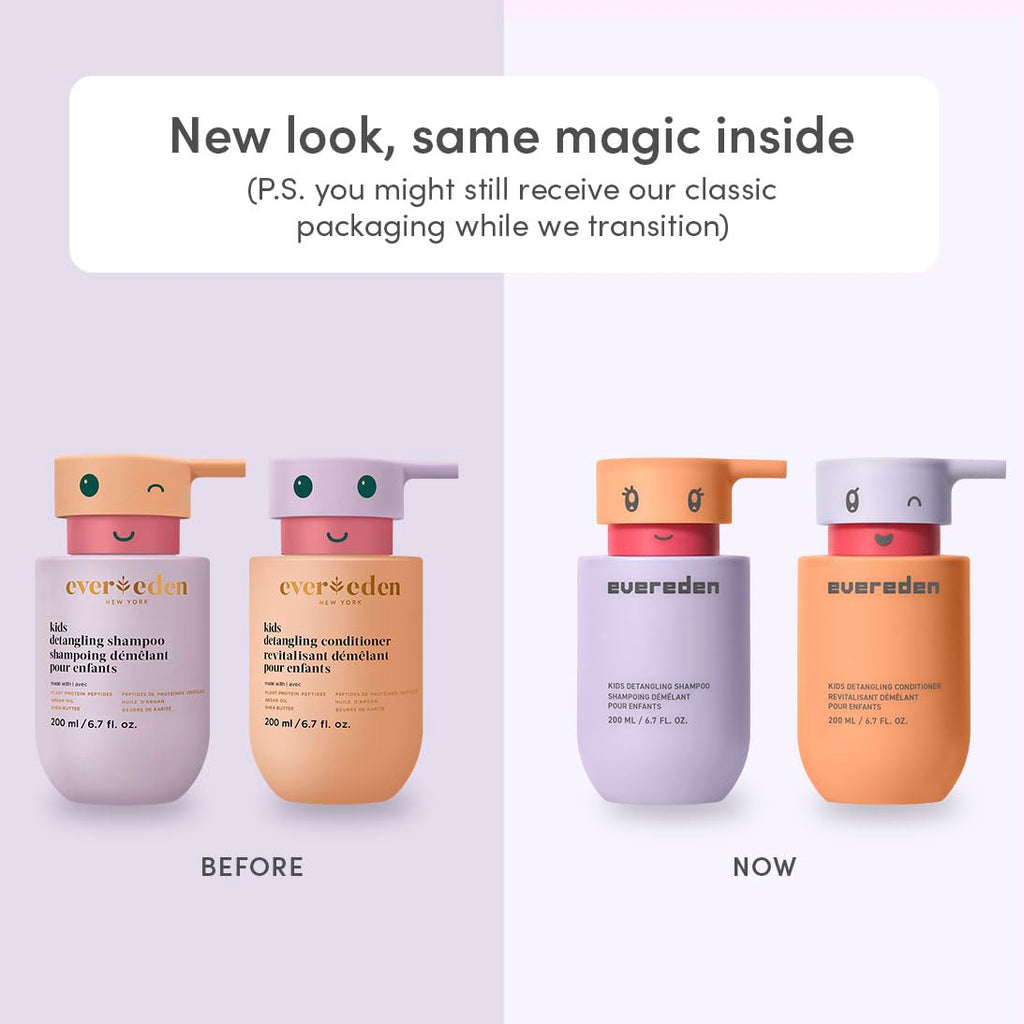 Evereden Juego de champú, acondicionador y gel de baño para niños,...