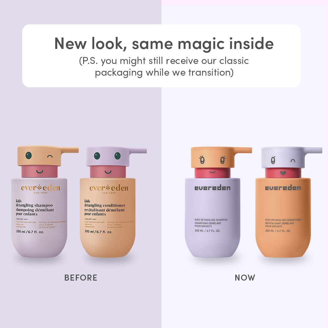 Evereden Juego de champú, acondicionador y gel de baño para niños,...