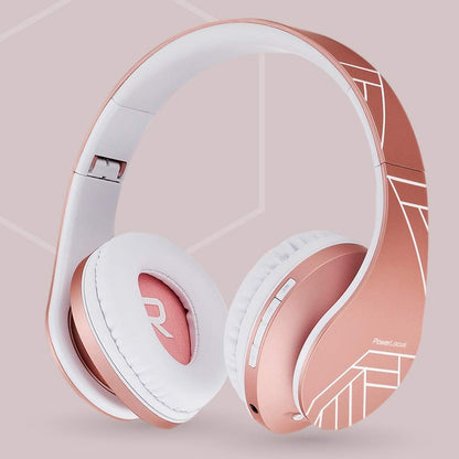 PowerLocus Auriculares Bluetooth sobre la oreja, auriculares inalám...