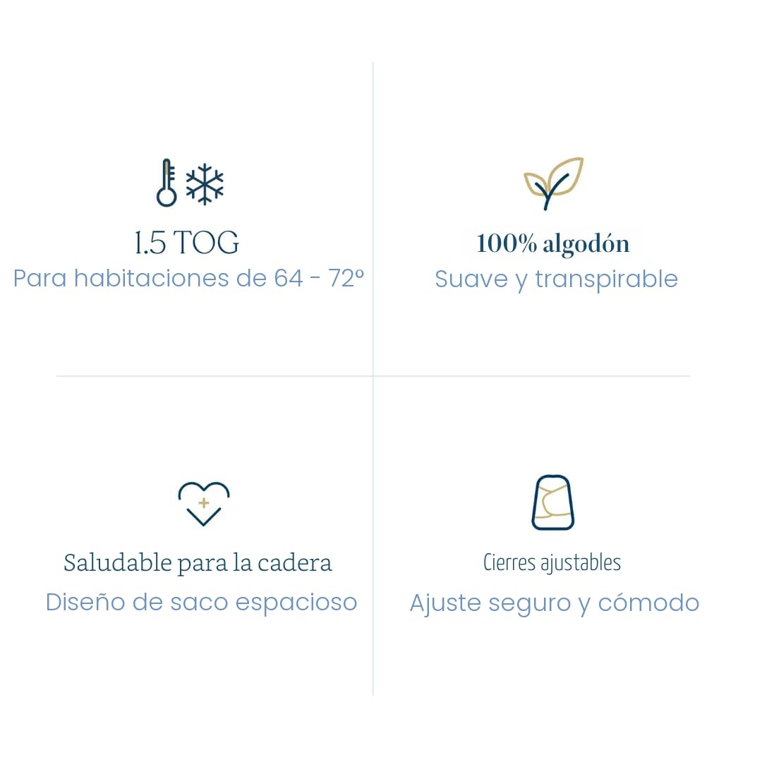 HALO Saco de dormir con manta de arropar 100% algodón, manta con 3...