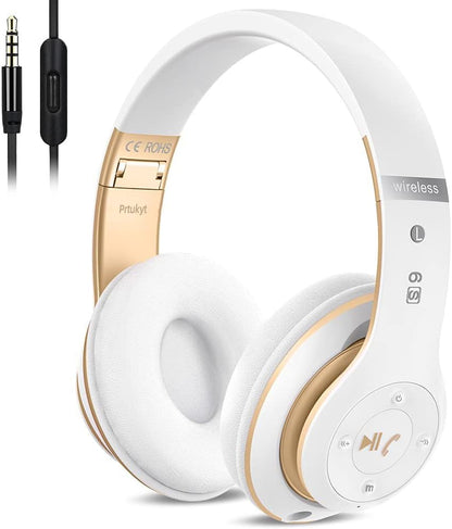 Audífonos inalámbricos Bluetooth 6S sobre la oreja, estéreo de alta...