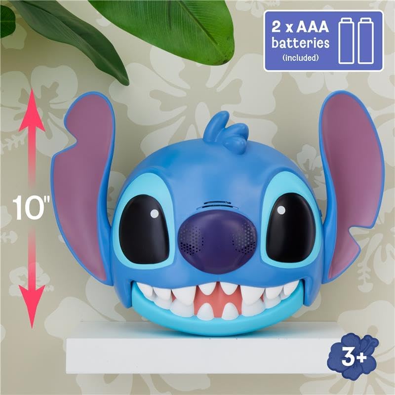 Máscara Parlante de Disney Stitch con Más de 25 Sonidos y Frases, Correas Ajustables, Disfraz para Niños, Vestir y Simular, Juguete para Fans, Niños, Niñas, Niños de 3 años en Adelante de Just Play
