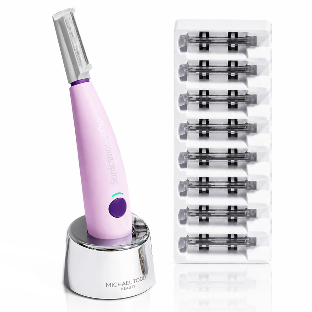 Michael Todd Beauty Sonicsmooth Dermaplane - Maquinilla de afeitar...