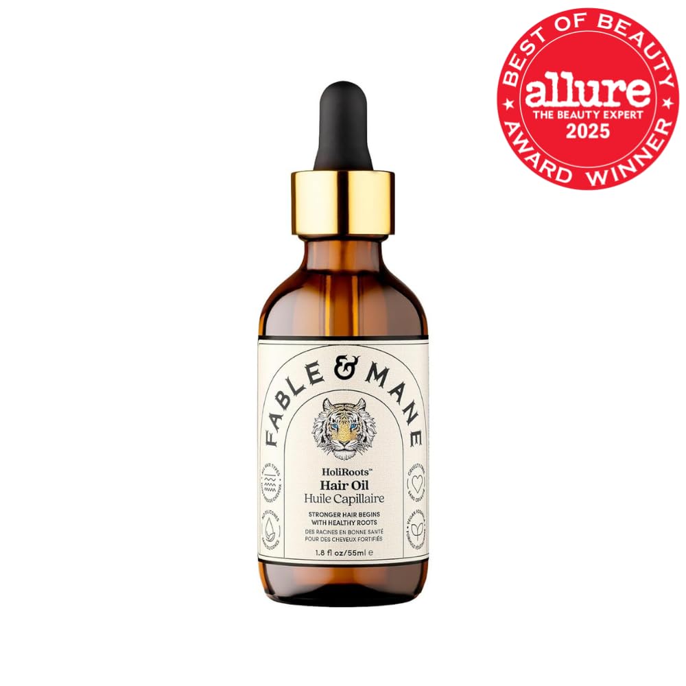 Aceite para cabello Fable &amp; Mane - Suero fortalecedor HoliRoots...