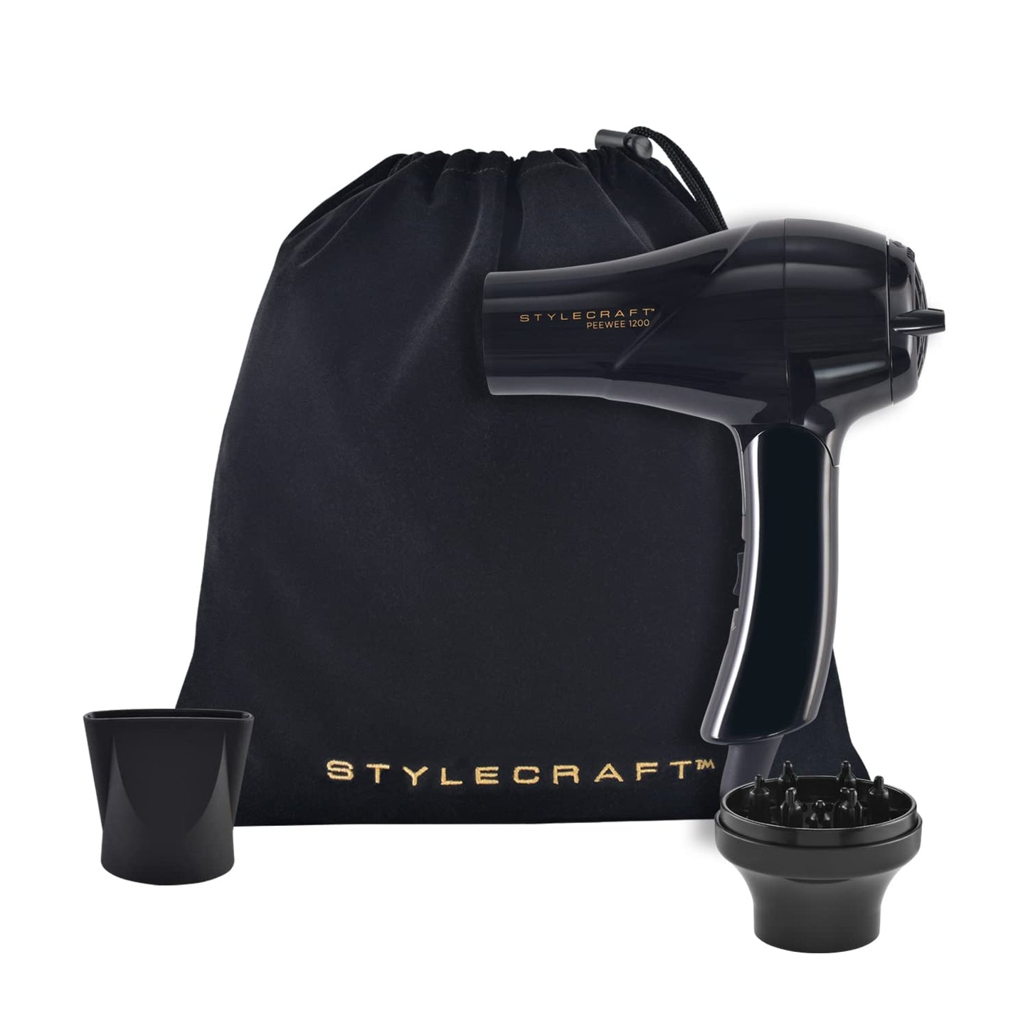 StyleCraft Peewee - Secador de fusión Tri-Plex Tech para cabello se...