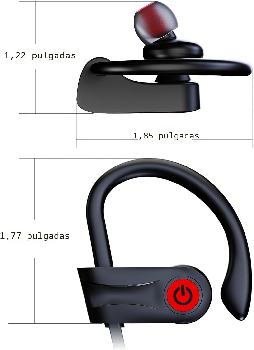 Auriculares Bluetooth Boean, auriculares inalámbricos con 16 horas...