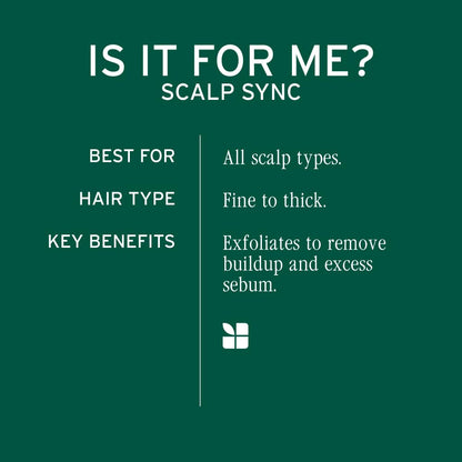 Biolage Scalp Sync - Concentrado purificador - Tratamiento exfoliante y aclarador del cuero cabelludo seco, refrescante y revitalizante, mezcla de té fermentado y ácido glicólico