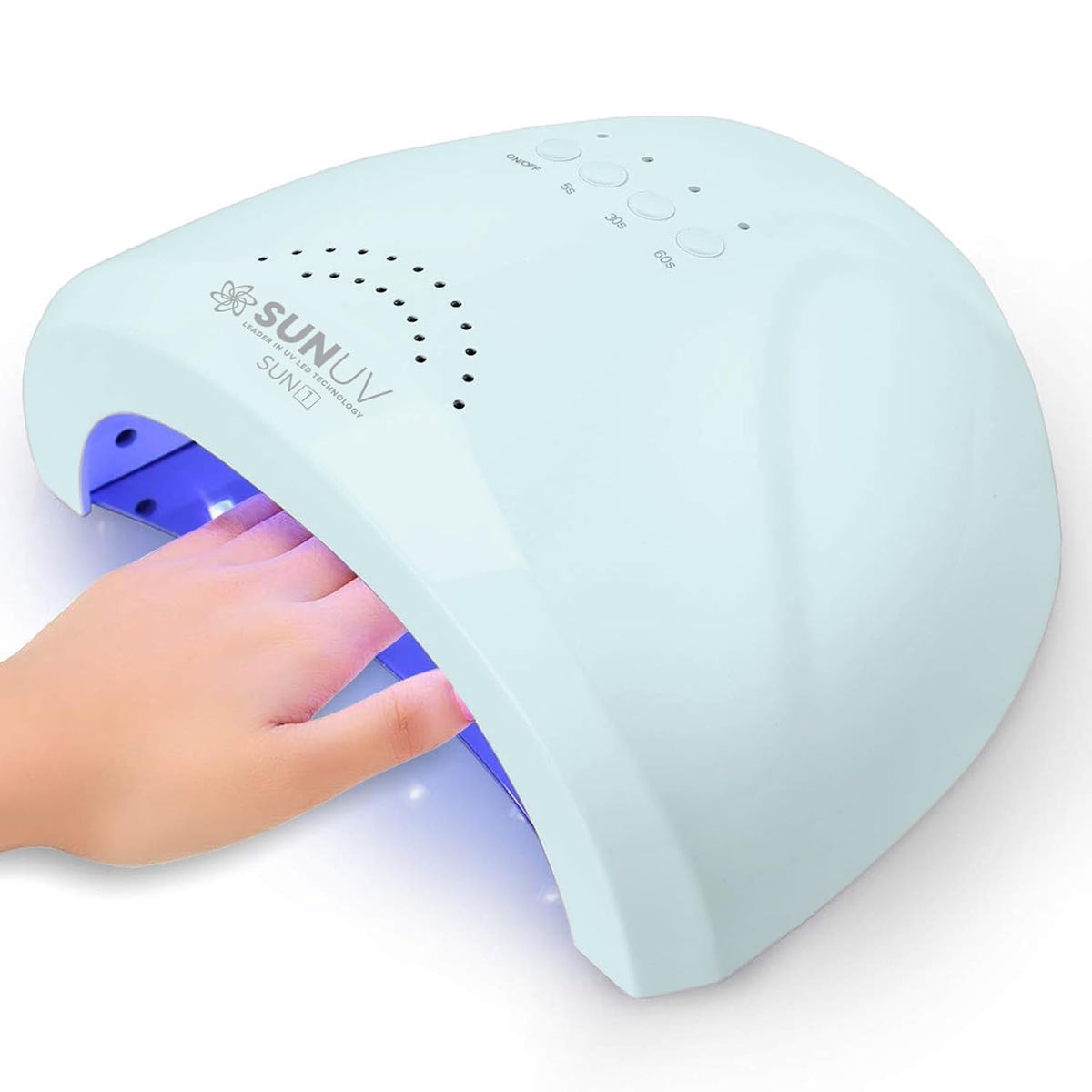 SUNUV Lámpara de uñas LED UV para esmalte de gel, secadora de uñas...