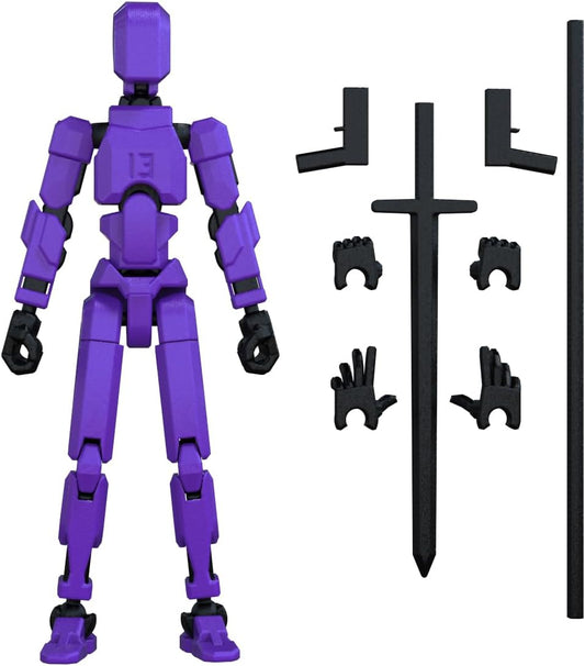 MerryXD T13 Figura de acción 3D, muñeco terminado de montaje Nova T...