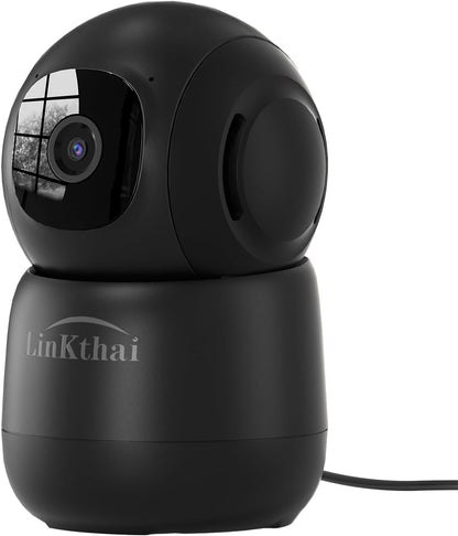 Linkthai Cámara interior, cámaras 2K para seguridad en el hogar con...