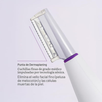 Michael Todd Beauty Sonicsmooth Dermaplane - Maquinilla de afeitar...