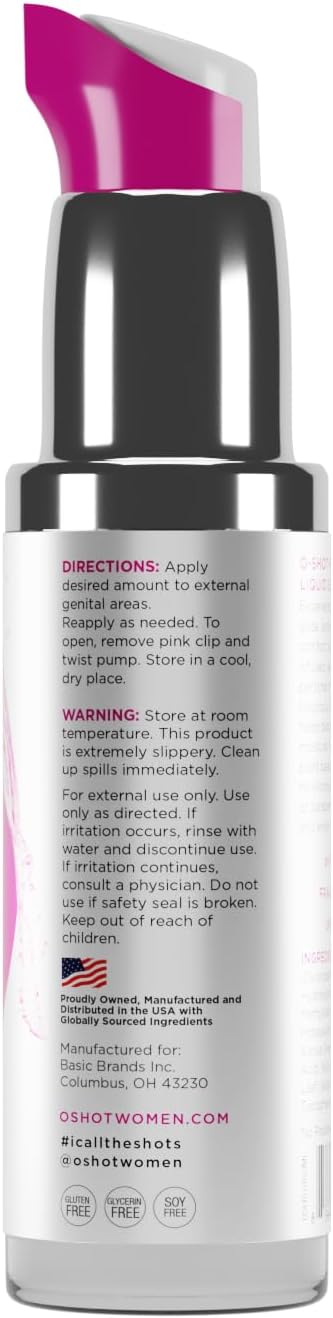 O-Shot Deslizamiento líquido de cáñamo, 1.7 fl oz | A base de agua,...